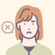 損への不安で投資に踏み出せない女性のイラスト