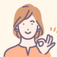 40代女性・事務職のイラスト